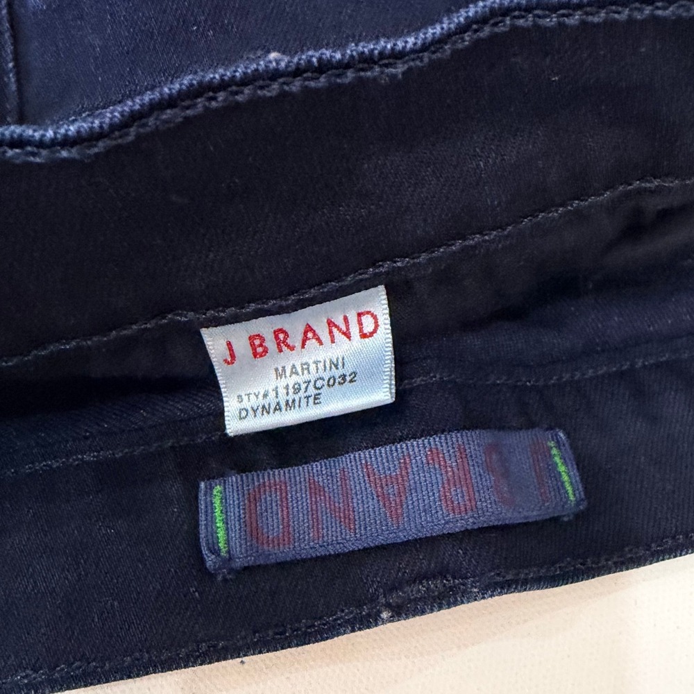 J Brand Martini Flare Jeans Dynamite Dark Wash Size 31 Low Rise 70s Retro - Picture 6 of 7